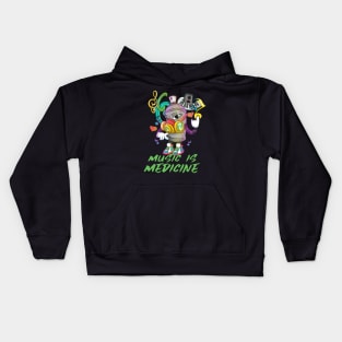 Music Graffiti cartoon Kids Hoodie